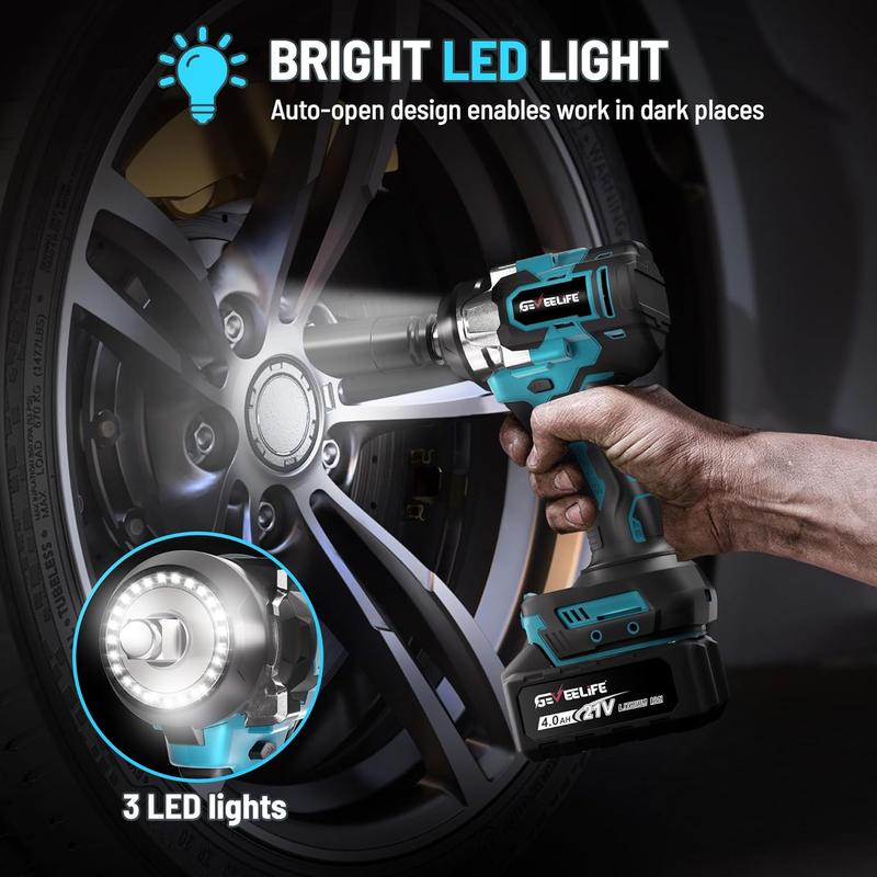 GEVEELIFE 700Nm 3 in 1 Brushless Impact Wrench