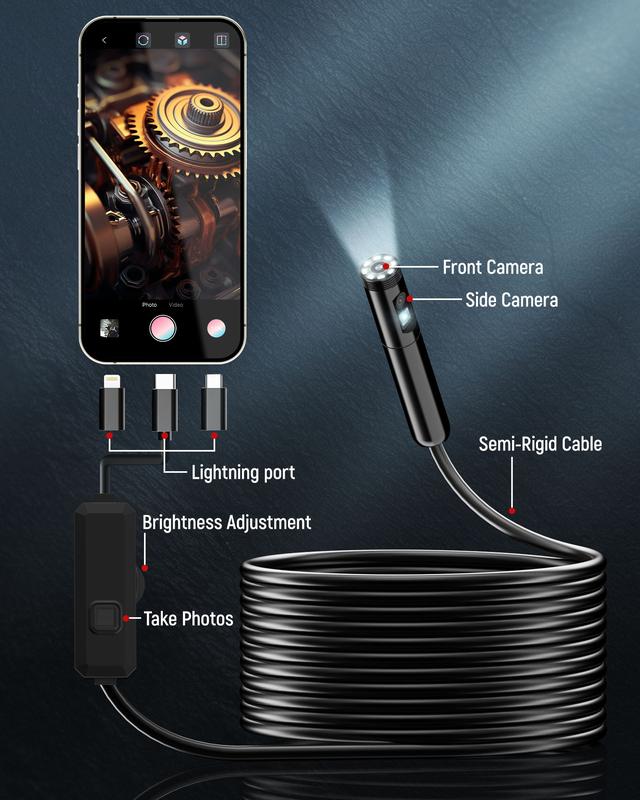 KAIWEETS Endoscope Borescope Camera with