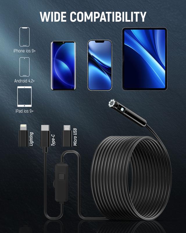 KAIWEETS Endoscope Borescope Camera with